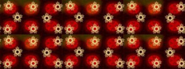 Raster Noel soyut renkli arka plan ve düşen kar tanesi. Noel süslemeleri ve Noel süslemeleri.