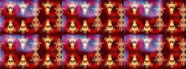 Altın siluet kar tanesi işareti. Kar Tanesi Mozaik ikonu. Düz dizayn. Raster illüstrasyonu. Grafiksel element dekorasyonu. Sembol kışı, donmuş, Noel, yeni yıl tatili.