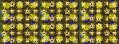 Kar taneleri izole edildi. Güzel süs eşyası. Kahverengi, sarı ve yeşil renkli kar tanesi süsü. Kar tanesi süsü Raster illüstrasyonu.