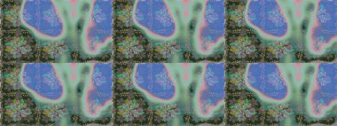 Çiçekli, suluboya desenli kusursuz çiçek deseni. Mavi renkli çiçekler. Renkli Bahar Temalı, pürüzsüz bir arka plan. Düz Çiçek Elementleri Tasarım Raster illüstrasyonu.