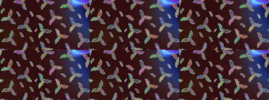 Düz kar karalama ikonları, yılbaşı afişi için kar taneleri silueti, kartlar. Kahverengi, mor ve mor renkler üzerine şirin soyut kar tanesi raster tasarımı. Yeni yıl kar tanesi.