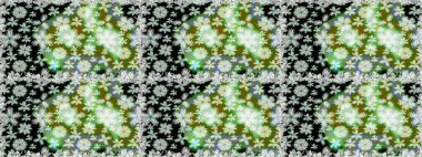 Raster dikişsiz şirin çiçek deseni. Yeşil renkli çiçekler. Bahar mevsimi. Tatil havası. Nazik romantik baskı.