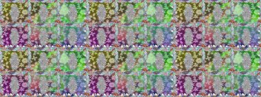 Düz Çiçek Elementleri Tasarımı. Renkli Bahar Temalı Kusursuz Arkaplan. Tarafsız renklerde çiçekler. Sevimli çiçek raster deseni.