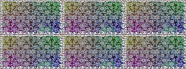 Düz Çiçek Elementleri Tasarımı. Renkli Bahar Temalı Kusursuz Arkaplan. Çiçek deseni. Raster pürüzsüz Güzel kumaş deseni.