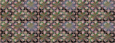 Çiçek suluboya çizimler ve zarif desen. Vintage. Güzel desen dekorasyon ve tasarım için. Trendy yazdırma. Sulu Boya Dikişsiz desen.