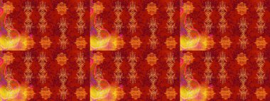 Çiçekli karalama şeklinde Raster çiçek deseni. Kırmızı, turuncu ve sarı renkte çiçekler. Yumuşak, bahar çiçekli arka plan.