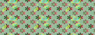 Vadinin çiçekleri tarafsız renklerde. Raster çiçek desenleri çiziyor..
