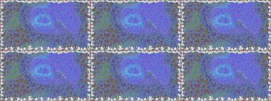 Raster illüstrasyonu. Kelebek gölgeleri ve siluetler. Bahar ve yaz tropikal kelebeklerin mavi renklerde kusursuz desenleri vardır. Kumaş, kağıt, ambalaj için uygun.