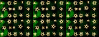 Raster illüstrasyonu. Siyah ve mavi kar taneleri. Kar tanelerinin soyut arkaplanlı Noel şablonu. Noel ve Yeni Yıl moda baskıları için tatil tasarımı.