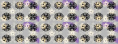 Raster Noel soyut renkli arka plan ve tatlı kar tanesi. Farklı kar taneleri toplayıcısı, gri, nötr ve bej renklerde kış elementleri..