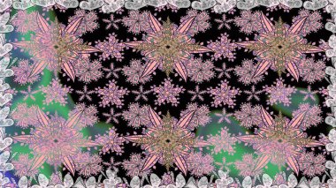 Soyut çiçek desensiz arkaplan. Raster deseni. Raster illüstrasyonu. Tarafsız renklerde. Küçük çiçekte sevimli çiçek deseni var..