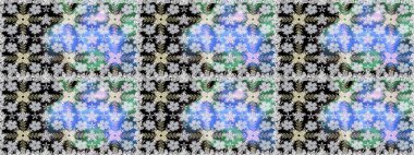 Süslü kumaş deseni. Raster deseni. Çiçekli, suluboya desenli kusursuz çiçek deseni.