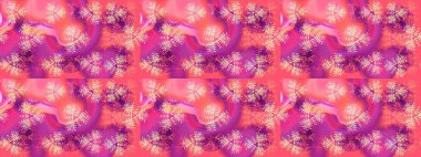 Folk Style. Kumaş veya Duvar Kağıdı Tasarımı. Stilize Çiçekler. Lace Snowflakes 'in etnik kökü. Raster illüstrasyonu. Mandalas 'ın dekoratif dokusu. Tekstil için Lacy Moda Yazdırma.