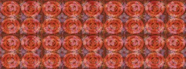 Renkli elementlerle Raster ilginç desen