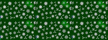 Raster. Sabıka fotoğraflarında, bebek kıyafetlerinde, duvar kâğıtlarında, paket kutularında falan kullanılabilir. Zarif, parlak ve eskiz yeşil çiçek deseni tasarımı.