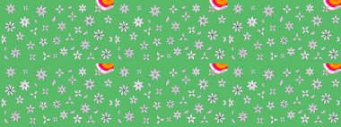 Çiçek desenli raster, yeşil çizgi grafik desenli soyut raster arkaplan. Modern stil dokusu.