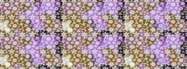 Tarafsız renklerde bahar çiçekleri. Yaprak ve çiçeklerin suluboya resimleri, tarafsız renklerde çizimler. Raster illüstrasyonu.