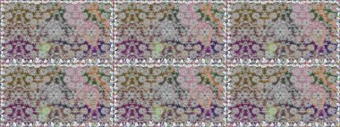 El çizimi dikişsiz sonbahar çiçekleri deseni. Tekstil ve kapak tasarımı için mükemmel. Doodle tarzı. Renkli, gri, pürüzsüz desen. Gri renkli çiçekler.