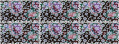 Tarafsız renklerde çiçek desenleri, el yapımı papatyalar, papatyalar. Tekrar eden çiçek arkaplanı, zarif nötr çiçek duvar kağıdı.