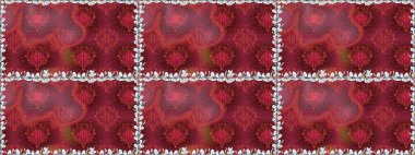 Bahar çiçekli, dikişsiz, sevimli çiçek deseni. Raster illüstrasyonu. Güzel kumaş deseni.