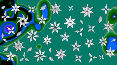 Etnik Mandala süsü. Kızılderili desenli desenli desenli şal deseni. Raster Henna dövme stili. Tekstil, tebrik kartı, boyama kitabı, telefon kılıfı baskısı için kullanılabilir.