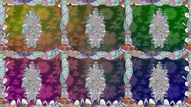 Sabıka fotoğraflarında, bebek kıyafetlerinde, duvar kâğıtlarında, paket kutularında falan kullanılabilir. Zarif, parlak ve kusursuz yeşil çiçek deseni tasarımı.