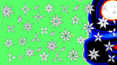 Tekstil veya kitap kapakları, imalat, duvar kağıtları, baskı, hediye paketi ve yapıştırma kitabı için çiçek eskizi geçmişi. Raster illüstrasyonu. Küçük ölçekli çiçeklerdeki basit sevimli desen.