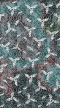 Raster illüstrasyonu. Renkli Bahar Teması eskiz kalıbı. Gri renkli, zarif çiçek buketli suluboya. Düz Çiçek Elementleri Tasarımı.