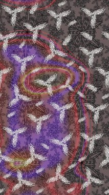 Kıvırcık, parlak örgü. Güzel, parlak, pürüzsüz kumaş, tuval. Çiçek çelengi. Desen, çizim, çiçek sınırı. Eski moda arka plan. Raster illüstrasyonu.