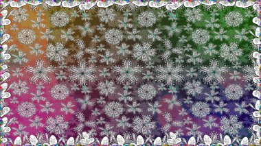 Raster illüstrasyonu. Tomurcukları çiçek olan sevimli bir çiçek deseni. Kumaş, tekstil, duvar kağıdı baskısı için. Eski usul. Kusursuz bir geçmişi var. Raster..