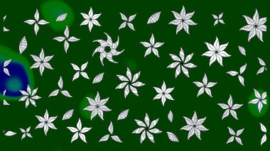 Küçük çiçekteki sevimli çiçek deseni. Raster illüstrasyonu. Çizim.