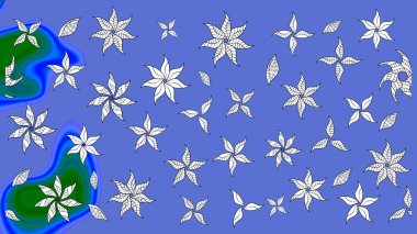 Çizim raster deseni. Güzel kumaş deseni. Çiçek arka planı.