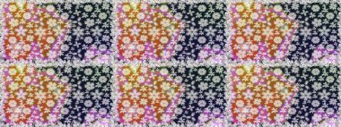 Güzel kumaş deseni. Hoş bir çiçek geçmişi var. Küçük çiçekteki kusursuz desen. Raster illüstrasyonu.