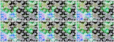 Raster deseni. Ağaç dallı bahar çiçekleri, çiçek siluetiyle nötr renkler.