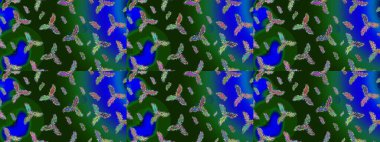 Kış kartı Mutlu Noeller, Yeni Yıl ve Mutlu Tatil Raster çizimleri. Yeşil, mavi ve gri kar taneli Noel kartı yeşil, mavi ve gri renklerde. Kar taneleri arkaplanı.