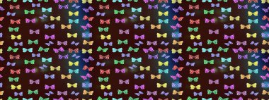 Raster. Robot resim. Kelebek deseni. Kumaş, tekstil, baskı ve davetiye örnekleri. Kahverengi arkaplanda resim.