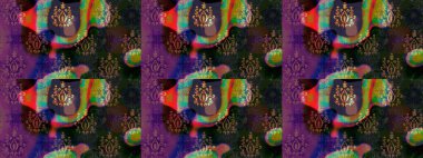 Kahverengi renkli çiçekler. Renkli Yaz Temalı eskiz kalıbı. Düz Çiçek Elementleri Tasarımı. Raster illüstrasyonunda çiçek deseni çizimi.