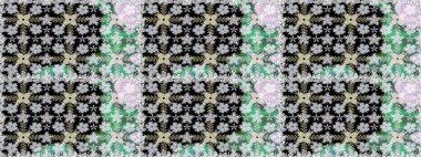 Çiçek süsü ile kusursuz desen. Tarafsız renklerde çiçekler. Raster illüstrasyonu.