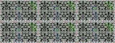 Güzel kumaş deseni. Raster suluboya deseni, narin çiçekler, gri çiçekler, tebrik kartı şablonu..