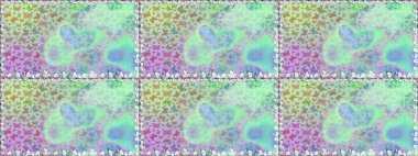 Farklı renkte kelebeklerden kusursuz. Tasarım için Raster Kelebekleri. Kıyafet tarzı için tarafsız arka plan dekorasyonu. Raster illüstrasyonu. Fantezi renkli resimler koleksiyonu.