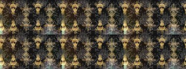 Noel ve yeni yıl moda baskıları için tatil tasarımı. Raster illüstrasyonu. Kar tanelerinin soyut arkaplanlı Noel şablonu. Gri, kahverengi ve nötr kar taneleri.