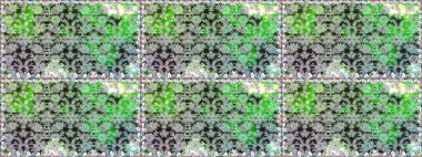 Güzel kumaş deseni. Raster Illustrasyon 'da moda olmayan çiçek deseni. Renkli Yaz Temalı Kusursuz Arkaplan. Düz Çiçek Elementleri Tasarımı.