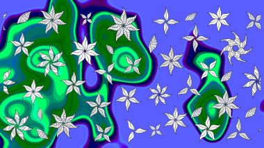 Raster illüstrasyonu. Tony 'nin kumaş kalıbını çiz. Küçük çiçekteki sevimli çiçek deseni. Modaya uygun kumaş deseni.