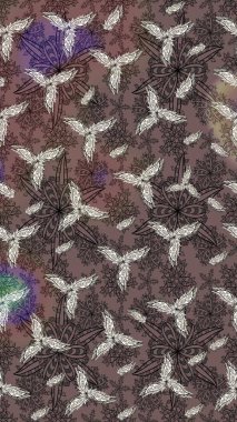 Taslak süsleme izi. Raster Henna tarzı. Sınır Kızılderili çiçekli paisley patten. Etnik Mandala havlusu. Tebrik kartı arkaplanı, boyama kitabı, arkaplan, tekstil için kullanılabilir.