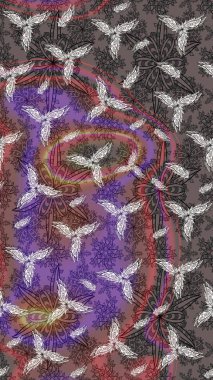 Kıvırcık, parlak örgü. Güzel, parlak, pürüzsüz kumaş, tuval. Çiçek çelengi. Desen, çizim, çiçek sınırı. Eski moda arka plan. Raster illüstrasyonu.