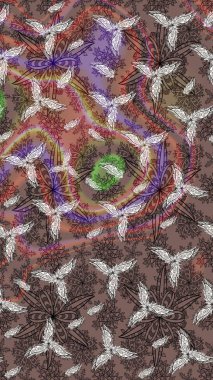 Küçük çiçekte güzel bir desen. Motley illüstrasyonu. Küçük renkli çiçekler. Moda baskıları için zarif bir şablon. Çiçekli bahar çiçekleri.