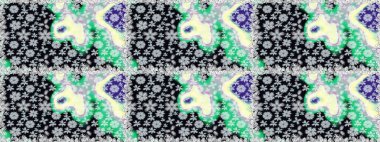 Tarafsız renklerde çiçekler. Kusursuz çiçek deseni duvar kâğıdı olarak kullanılabilir. Raster illüstrasyonu.