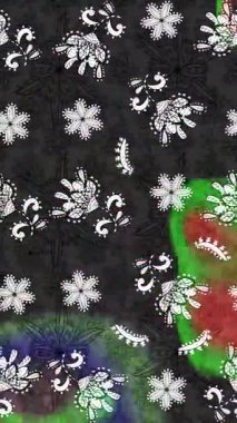 Renkli unsurlarla hareketli arka plan görüntüleri. Çiçekler. Eski model. Bayrak tarzı. Video kaydı. Şablon. Döngü. Kusursuz..