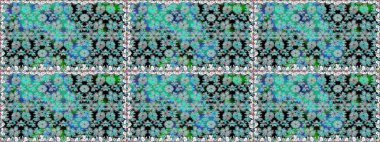 Hediye ambalaj kağıdı, tebrik kartları, posterler ve pankart tasarımı. Raster düz çiçekleri pürüzsüz desen. Mavi renkte çiçekler.