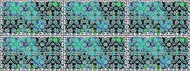 Hediye ambalaj kağıdı, tebrik kartları, posterler ve pankart tasarımı. Raster düz çiçekleri pürüzsüz desen. Mavi renkte çiçekler.